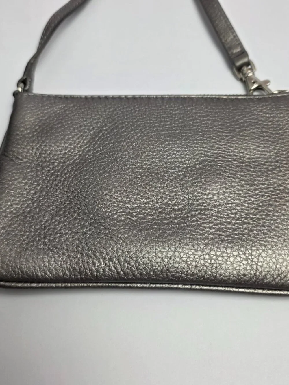 Michael Kors Gray MK Logo Wristlet Handbag Clutch Bag Wallet